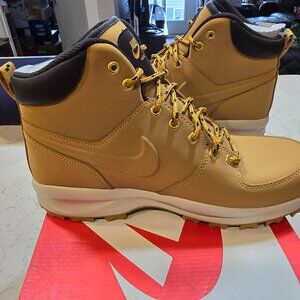 Nike Manoa Leather Boots Haystack Velvet Brown 454350-700 Men's Sz 10 NEW